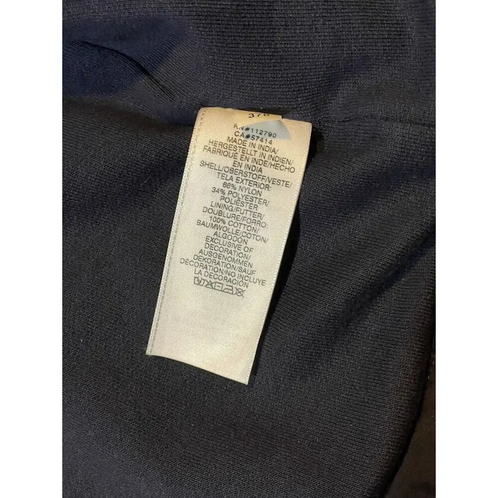 True Religion Mens Navy Blue Coach Crest Jacket Sz Medium